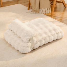 Winter Warm Cat Mat, Sleeping Plush Pet Mat (Option: Off white 10cm thick-M)