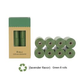 EPI Biodegradable Pet Pickup Garbage Bag (Option: Lavender Flavor 8 Rolls-15 Pieces Per Roll)