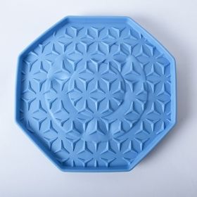 Pet Silica Gel Sucker Lick Mat (Option: Blue-Suction Cup)